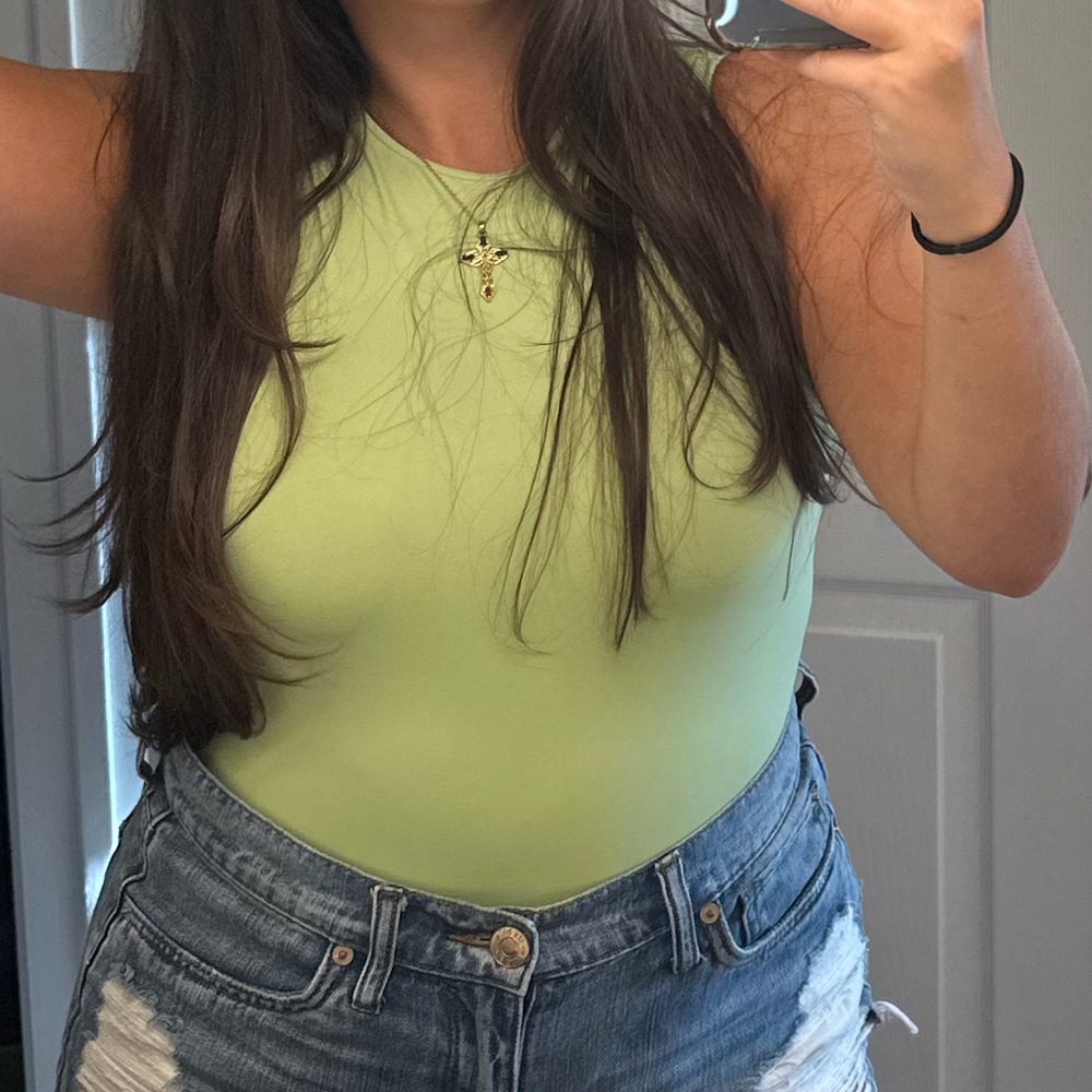 Green Tank Bodysuit